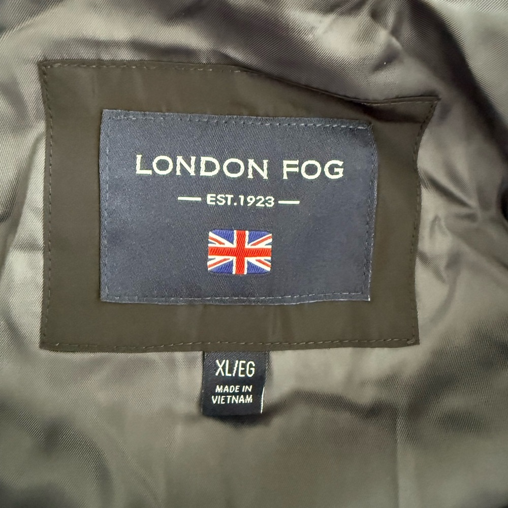 London Fog Black Winter Parka Coat NWT Size XL - Picture 8 of 11